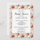 Mooie rode witte bloemen kaart (Voorkant)