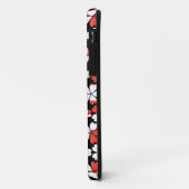 Mooie rode witte bloemen patronen Case-Mate iPhone case (Achterkant/links)