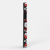 Mooie rode witte bloemen patronen Case-Mate iPhone case (Achterkant/rechts)