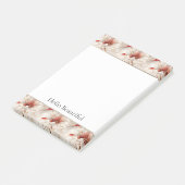 Mooie rode witte bloemen post-it® notes (Schuin)