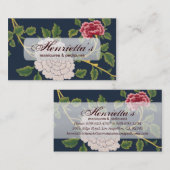  mooie rode & witte bloemen visitekaartje (Voorkant / Achterkant)