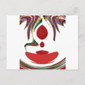 Mooie rode, witte, Paarse en groene textuur kleur Briefkaart (Voorkant)