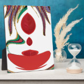 Mooie rode, witte, Paarse en groene textuur kleur Fotoplaat (Zijkant)