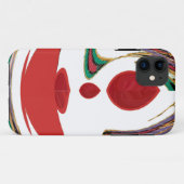 Mooie rode, witte, Paarse, groene textuur kleuren Case-Mate iPhone Case (Achterkant (horizontaal))