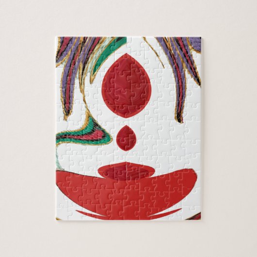 Mooie rode, witte, Paarse, groene textuur kleuren Legpuzzel (Verticaal)