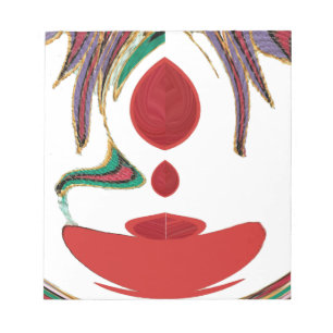 Mooie rode, witte, Paarse, groene textuur kleuren Notitieblok