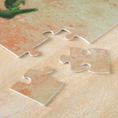 Mooie rode witte papaver Jigzaag Puzzle Paining Legpuzzel (Zijkant)