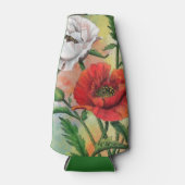 Mooie rode, witte parelfles koeler (Voorkant)