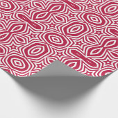 Mooie rode & witte ster kleurrijke vector ontwerp cadeaupapier (Hoek)