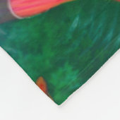 Mooie rode zeemeermin in het meer fleece deken (Hoek)