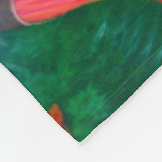 Mooie rode zeemeermin in het meer fleece deken (Hoek)