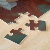 Mooie Rodeharige Fee met Draak Legpuzzel (Zijkant)