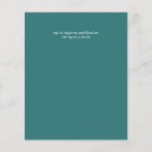 Mooie Roeiende Meren Natuurlijke Bruiloft (Achterkant)