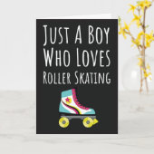 Mooie Roller Skate Kaarten Voor Baby Jongens Schaa (Gele Bloem)
