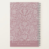 Mooie Romantische Aquarel Kunst Bruidsmeisje Notit Notitieboek (Achterkant)