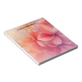 Mooie romantische bloemen notitieblok (Schuin)