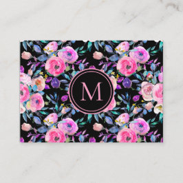 Mooie romantische bloesem Waterverf Visitekaartje