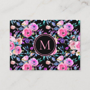 Mooie romantische bloesem Waterverf Visitekaartje