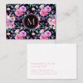 Mooie romantische bloesem Waterverf Visitekaartje (Voorkant / Achterkant)