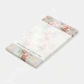 Mooie Romantische Blush Roze Romantische Rozen Post-it® Notes (Schuin)