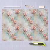 Mooie Romantische Blush Roze Romantische Rozen Tissuepapier (Craft)