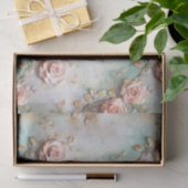 Mooie Romantische Blush Roze Romantische Rozen Tissuepapier (Geschenk)