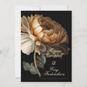 Mooie Romantische Donkere Wereld Geschilderde Bloe Kaart (Voorkant)