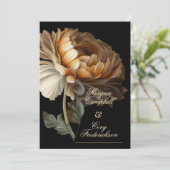 Mooie Romantische Donkere Wereld Geschilderde Bloe Kaart (Staand voorkant)