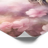 Mooie romantische Eiffeltoren Parijs Poster (Hoek)