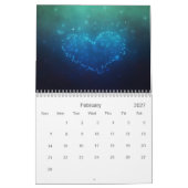 Mooie Romantische harten 2023 Kalender (Feb 2027)