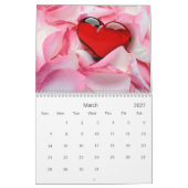 Mooie Romantische harten 2023 Kalender (Mar 2027)