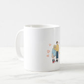 Mooie Romantische Koppel Mok (Voorkant links)