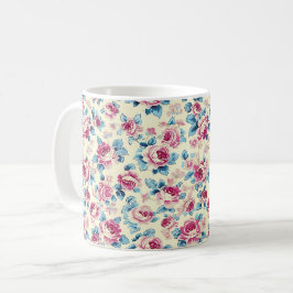 Mooie Romantische Lente Roze Meisjesachtige Bloeme Koffiemok
