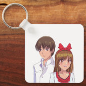 Mooie Romantische Manga Kunst Sleutelhanger (Voorkant)