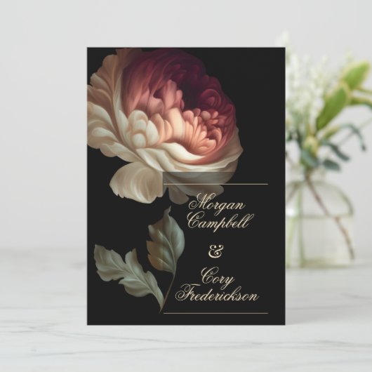 Mooie Romantische oude wereld met P1ink-ventilator Kaart (Staand voorkant)