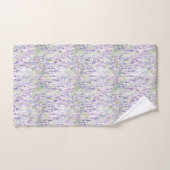 Mooie Romantische Paarse Bloemen Bad Handdoek (Handdoek)