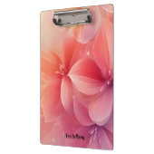 Mooie romantische roze bloem klembord (Links)