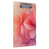 Mooie romantische roze bloem klembord (Rechts)