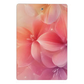 Mooie romantische roze bloem mini klembord (Achterkant)