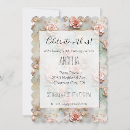 Mooie Romantische Roze Romantische Rozen Kaart