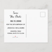 Mooie Romantische rozen van afgelopen dag Aankondigingskaart (Achterkant)