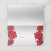 Mooie Romantische rozen van afgelopen dag Plaatskaartje (Buitenkant ongevouwen)