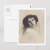 Mooie romantische vrouw briefkaart (Voorkant / Achterkant)