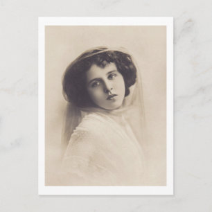 Mooie Romantische vrouw Briefkaart