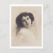 Mooie romantische vrouw  briefkaart (Voorkant)