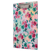 Mooie romantische waterverf rozen floreel patroon klembord (Links)