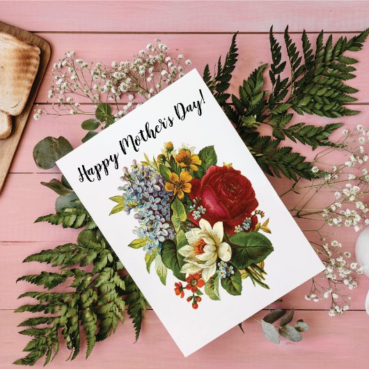 Mooie Romantische zomerkamp met Red Rose Briefkaart