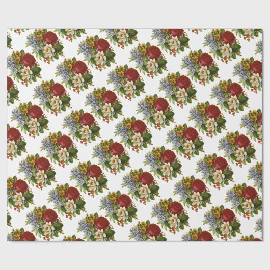 Mooie Romantische zomerkamp met Red Rose Cadeaupapier (Vlak)