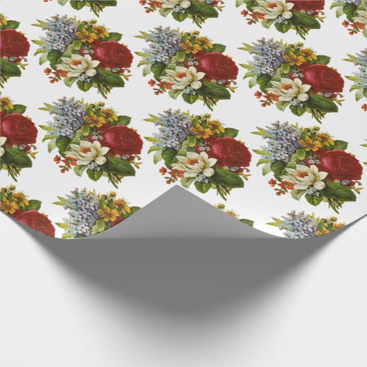 Mooie Romantische zomerkamp met Red Rose Cadeaupapier (Hoek)