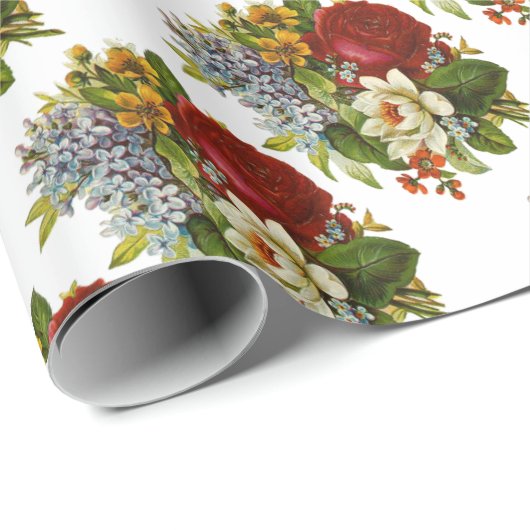 Mooie Romantische zomerkamp met Red Rose Cadeaupapier (Rol Hoek)